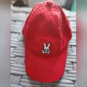 Psycho Bunny Red Baseball Cap